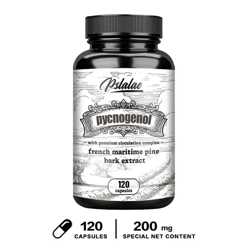 French Maritime Pine Bark Extract – Blood Circulation, Nitric Oxide & Antioxidant Support –  Capsules | Non-GMO + Vegetarian