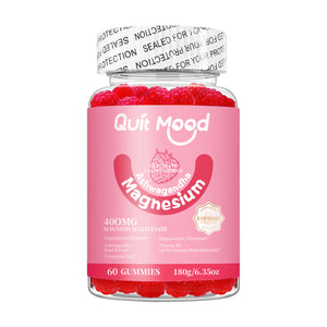 Magnesium Glycinate Gummies | 600mg with Ashwagandha, B6 & Calcium | Calm, Sleep & Bone Support – 60 Gummies | Vegan, USA-Made
