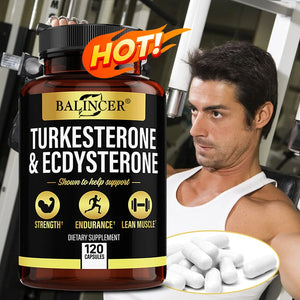 Turkish Licorice Extract with Turkesterone & Ecdysterone – 120 Capsules Energy + Muscle Growth + Performance + Endurance Support