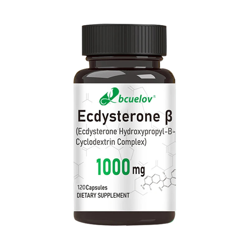 Ecdysterone Supplement – Daily Strength Enhancer, Muscle Mass Builder & Fat Metabolizer – 120 Capsules