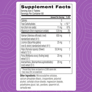 Sleep Aid Capsules – Valerian Root, Magnesium, Hops & Licorice | Natural Herbal Relaxation Supplement – 120 Tablets