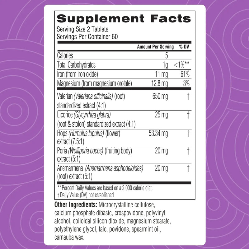 Sleep Aid Capsules – Valerian Root, Magnesium, Hops & Licorice | Natural Herbal Relaxation Supplement – 120 Tablets