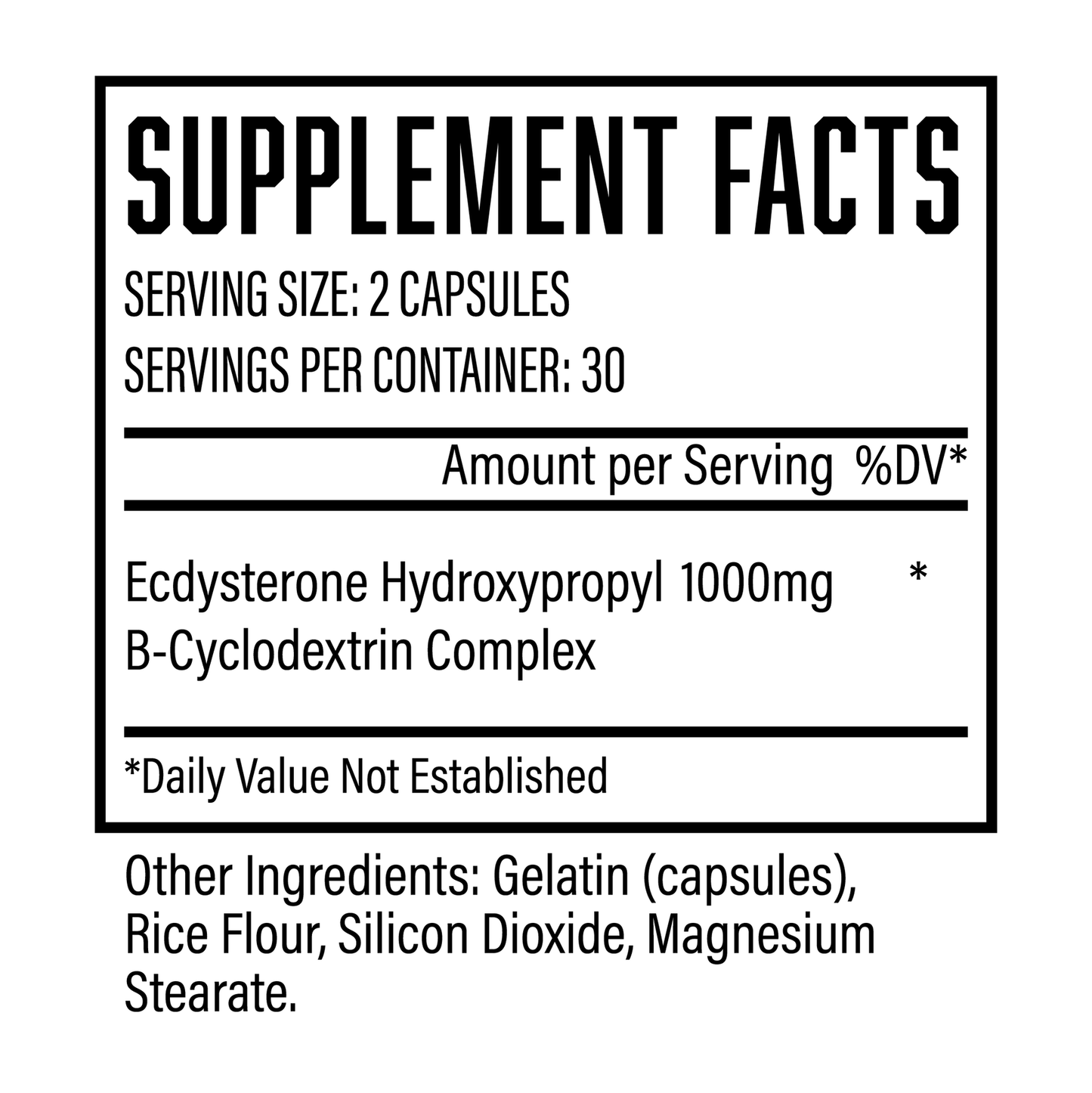 HUGE ECDYSTERONE