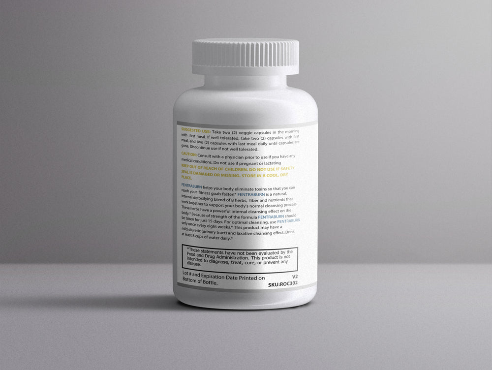 FENTRABURN: Metabolic Cleanse Support | 60 Capsules – Psyllium Husk, Probiotics & Botanical Blend for Appetite Management