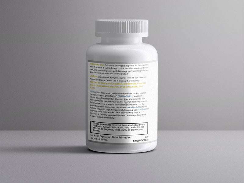FENTRABURN: Metabolic Cleanse Support | 60 Capsules – Psyllium Husk, Probiotics & Botanical Blend for Appetite Management