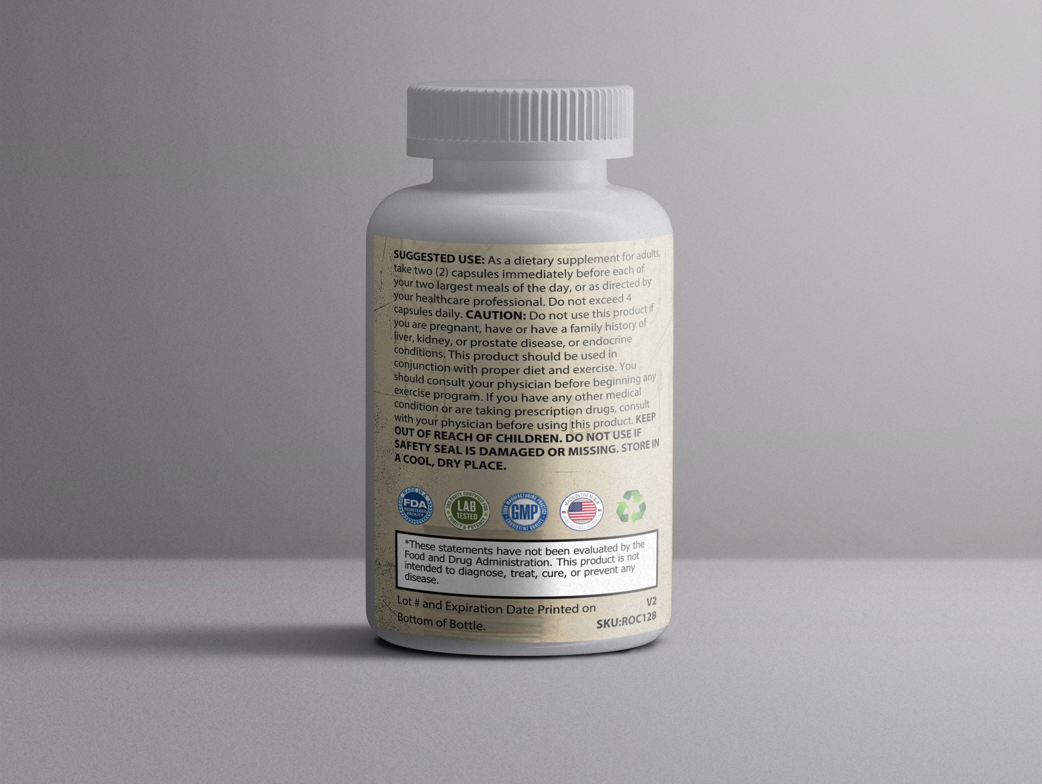 WINSROL dosage instructions - take one capsule with carb-heavy meals for metabolic definition support.