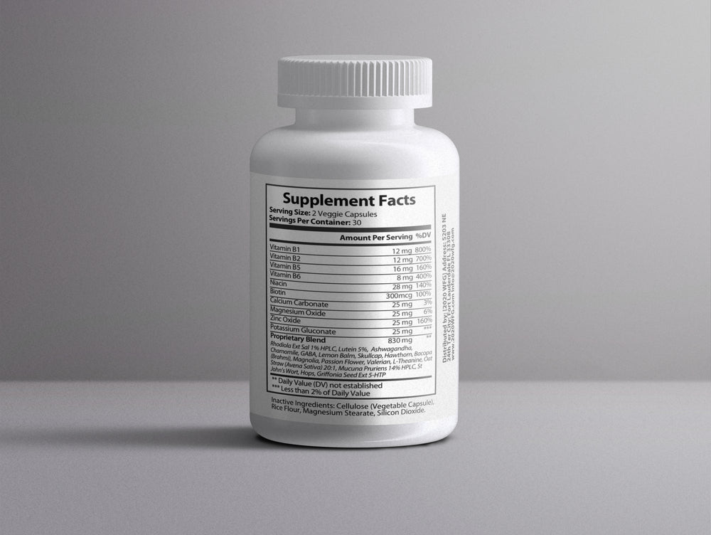 NOXALIN: Stress & Cognitive Support | 60 Capsules – L-Theanine, GABA & B-Complex for Calm Mental Clarity