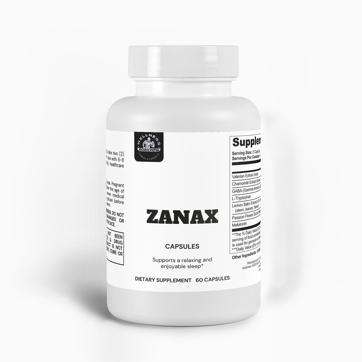 ZANAX - Legal Steroid Alternative by 2020WFG. Formulated to support relaxation, stress relief, and mental clarity naturally. Ideal for individuals seeking to enhance calmness, reduce anxiety, and promote overall well-being while maintaining focus and performance.