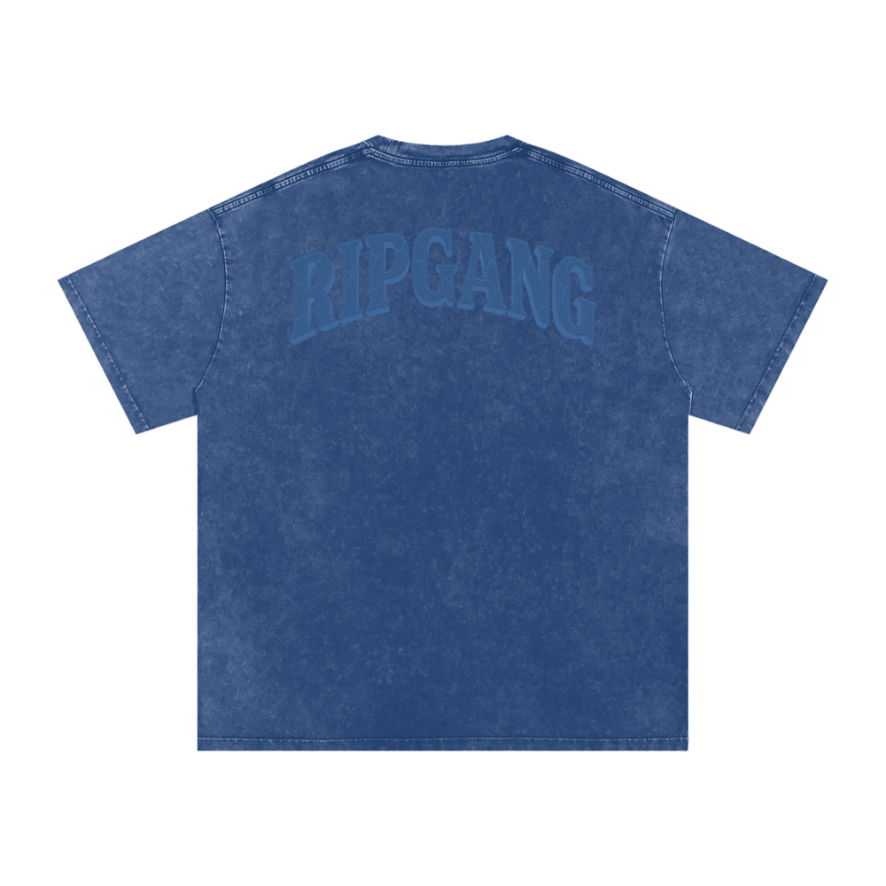 RIPGANG x 2020WFG: Snow Wash Heavyweight Pump Cover | Oversized Streetwear Tee