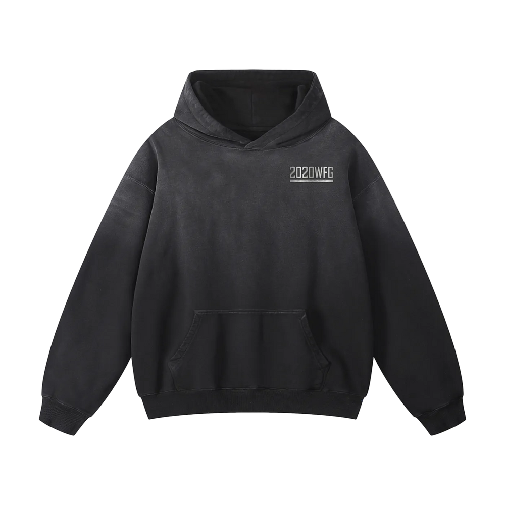 RIPGANG x 2020WFG: Heavyweight Sunfade Hoodie | 400gsm Oversized Vintage Wash