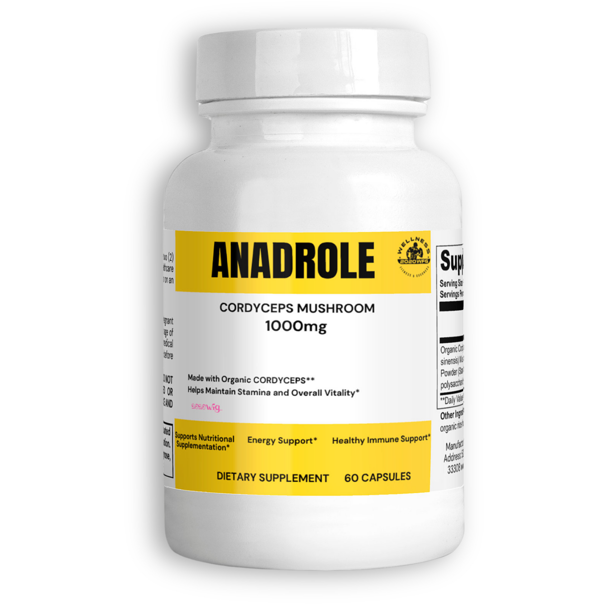 ANADROLE Natural Cordyceps Extract Supplement