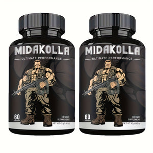 Testosterone Capsules for Men – Shilajit, Ashwagandha, Goat Weed, Tongkat Ali – Advanced Natural Vitality Formula – 60 Capsules