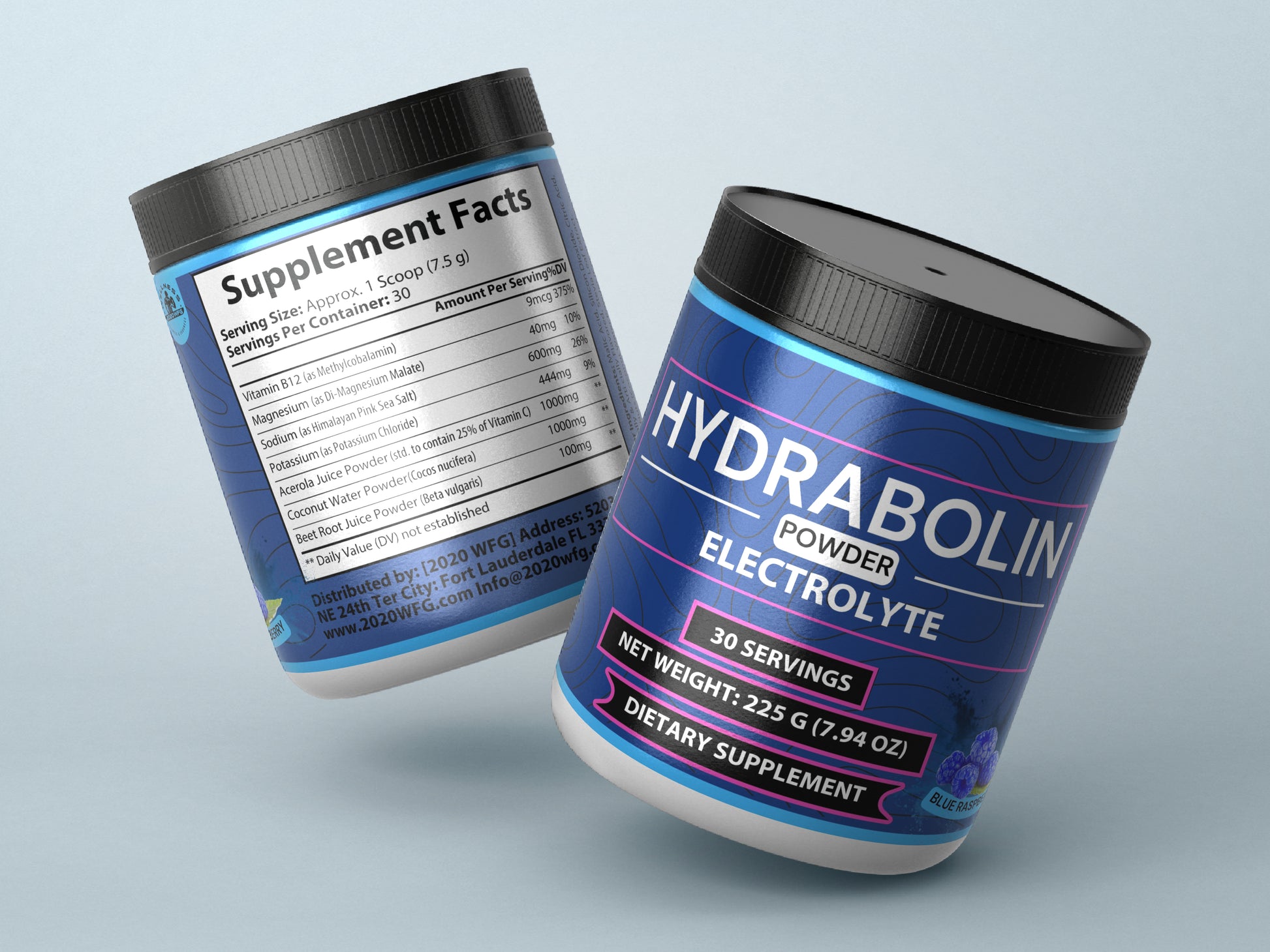 HYDRABOLIN – Advanced Electrolyte Formula | Blue Raspberry Flavor