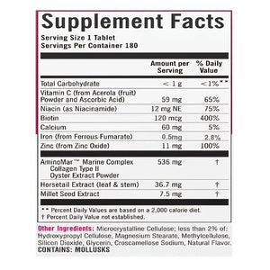 Hair Supplement Tablets with Biotin, Collagen & Zinc – For Fuller Hair & Beard Growth – 100% Dietary Support