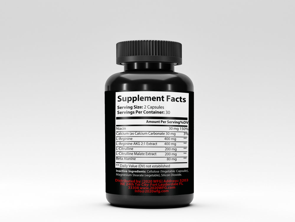 ANADRAX: Circulation Complex | 60 Capsules - L-Arginine, Niacin & Nitric Oxide Support for Active Lifestyles