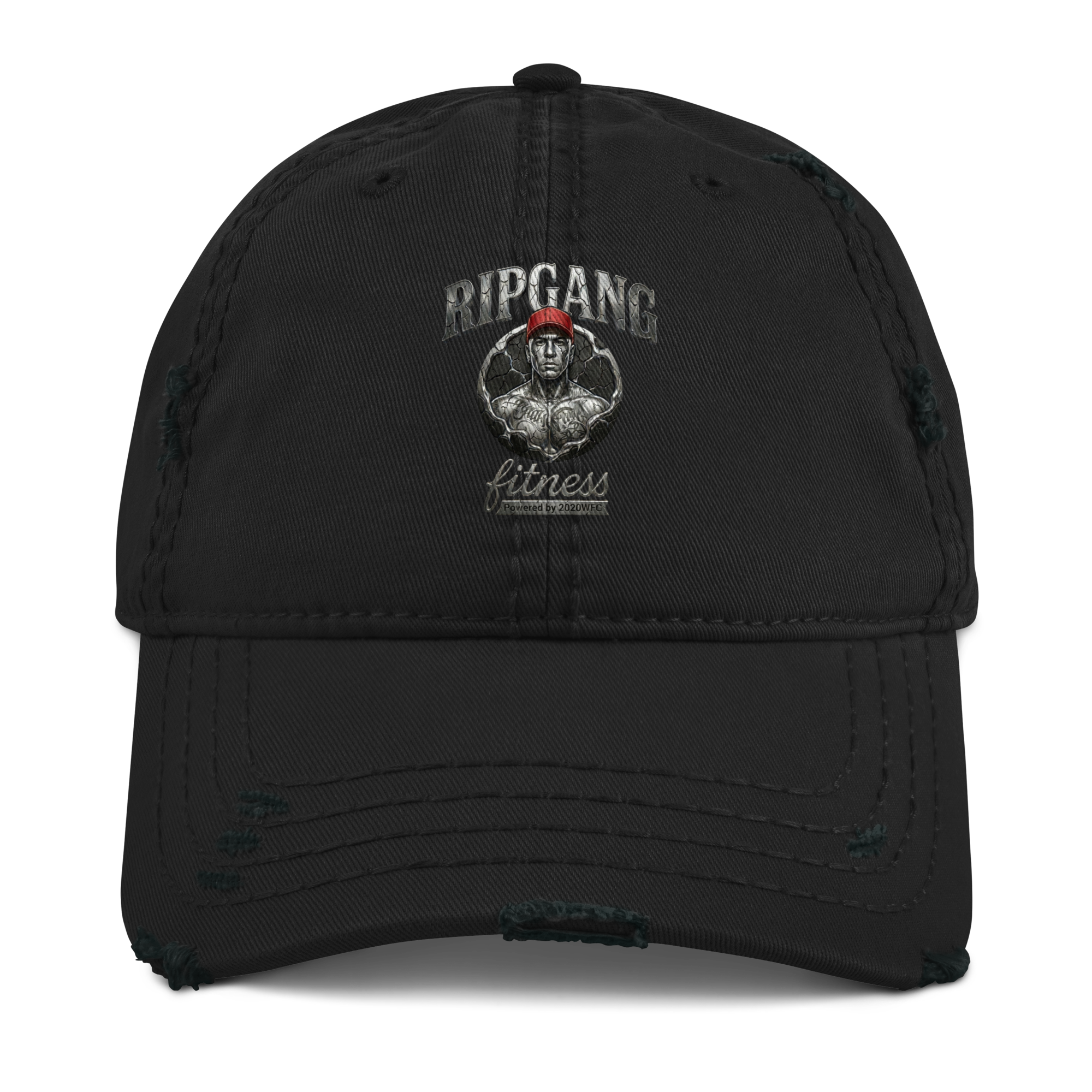 Distressed Silver Logo Dad Hat | RIPGANG × 2020WFG