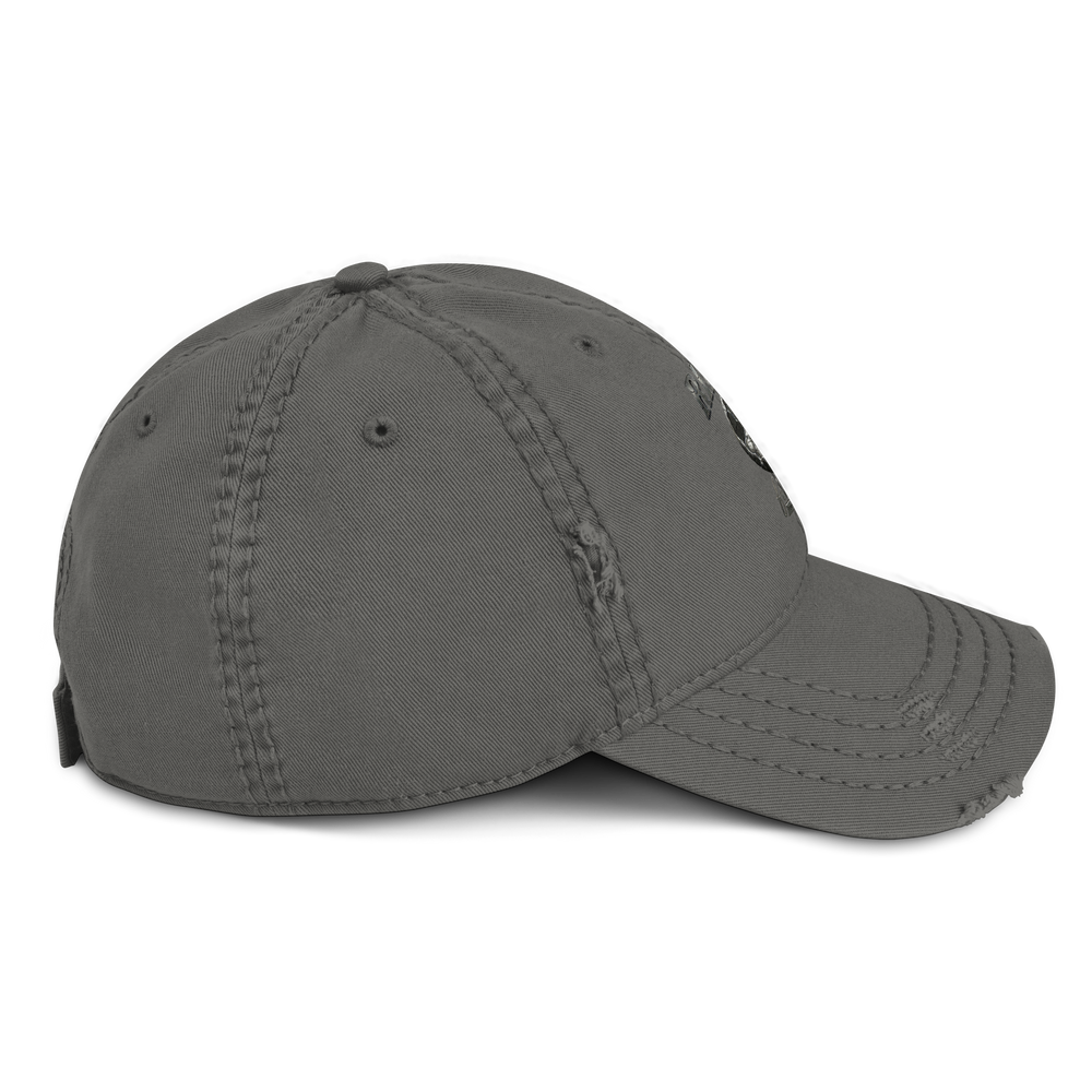 Distressed Silver Logo Dad Hat | RIPGANG × 2020WFG