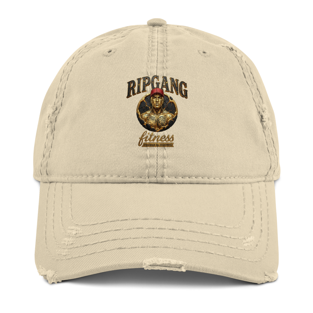 Distressed Gold Logo Dad Hat | RIPGANG × 2020WFG