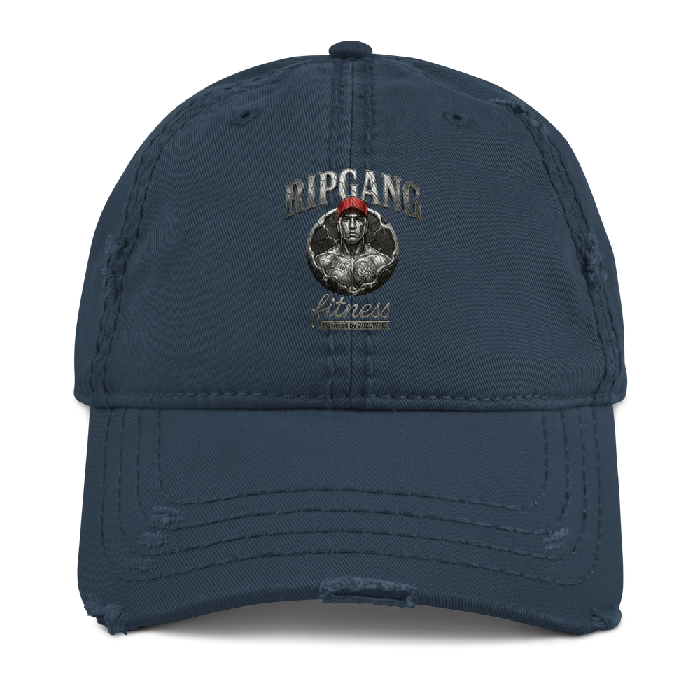 Distressed Silver Logo Dad Hat | RIPGANG × 2020WFG