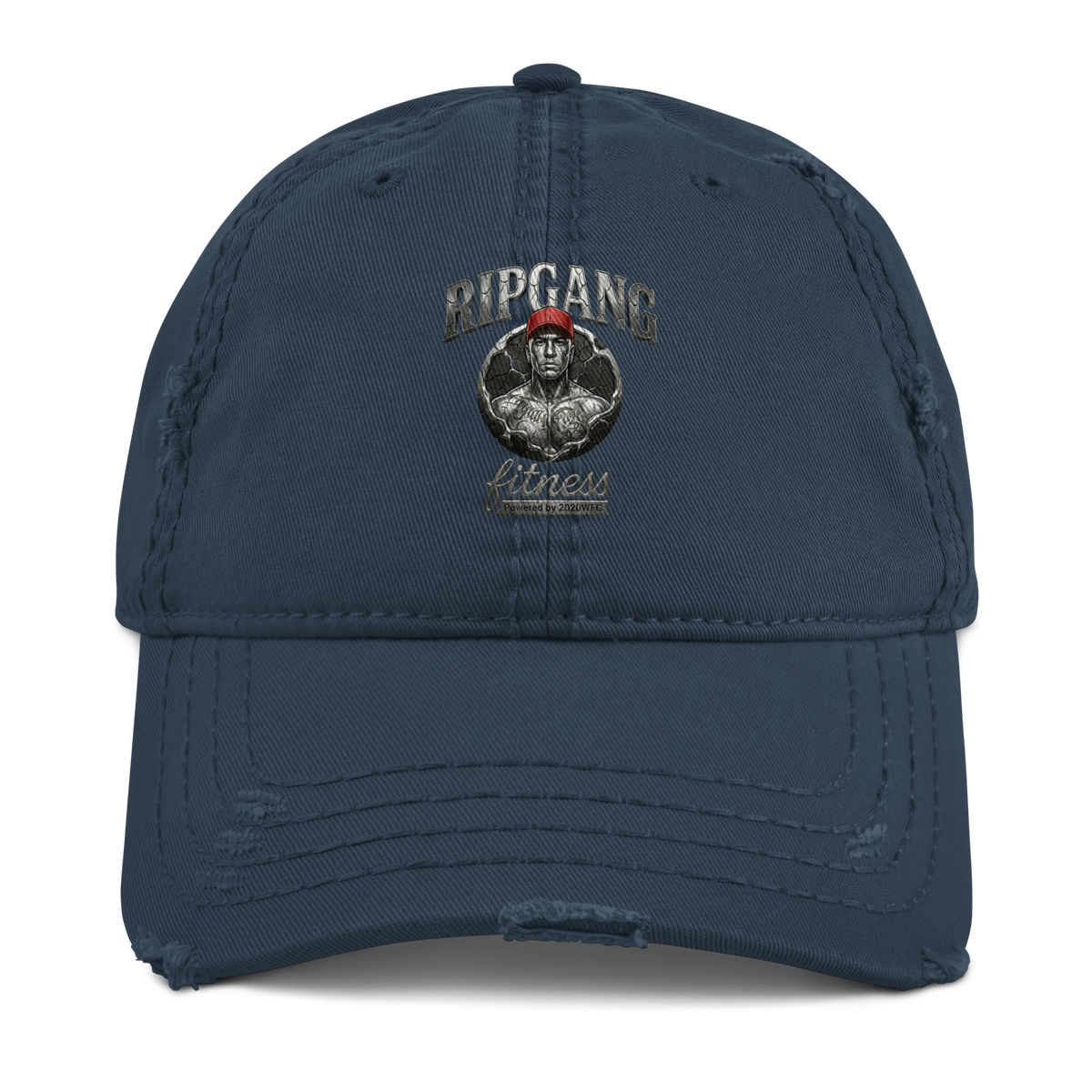 Distressed Silver Logo Dad Hat | RIPGANG × 2020WFG