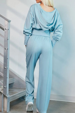 Zip-Up Hoodie and Pants Active Set