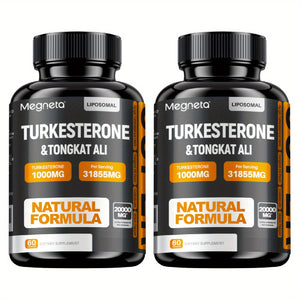 Turkesterone Supplement for Men’s Vitality, Energy & Testosterone – 60 Capsules