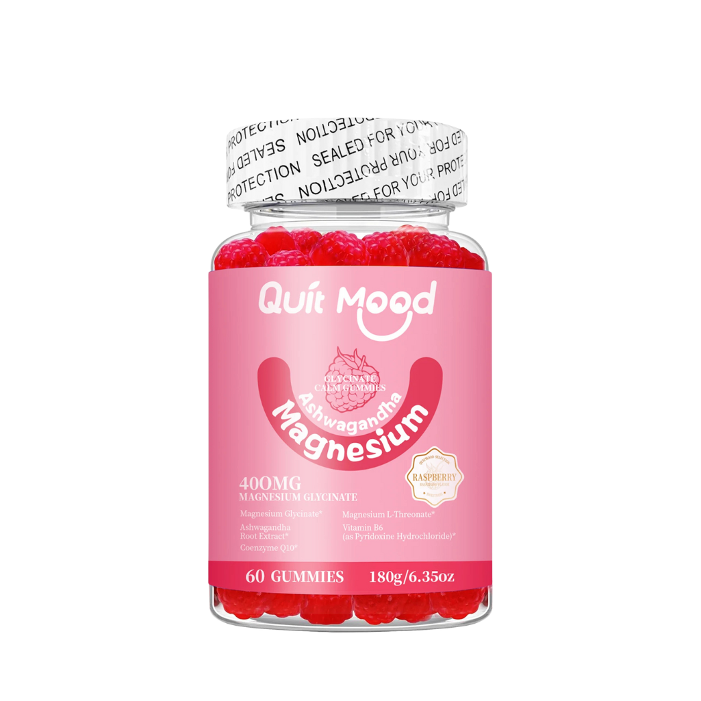 Magnesium Glycinate Gummies | 600mg with Ashwagandha, B6 & Calcium | Calm, Sleep & Bone Support – 60 Gummies | Vegan, USA-Made