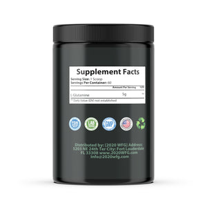 HGH-X2: Elite Muscle Recovery Formula  (Pharma-Grade L-Glutamine Powder – 60 Servings)