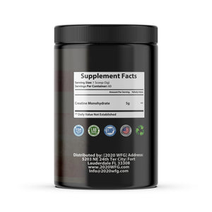 CREATINE MONOHYDRATE: Bio-Enhanced Muscle Fuel – 60 Servings