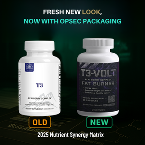 T3-VOLT: Metabolic Efficiency Catalyst | 60 Capsules – Acai Berry, Iodine & Kelp for Healthy Thyroid Function & Energy