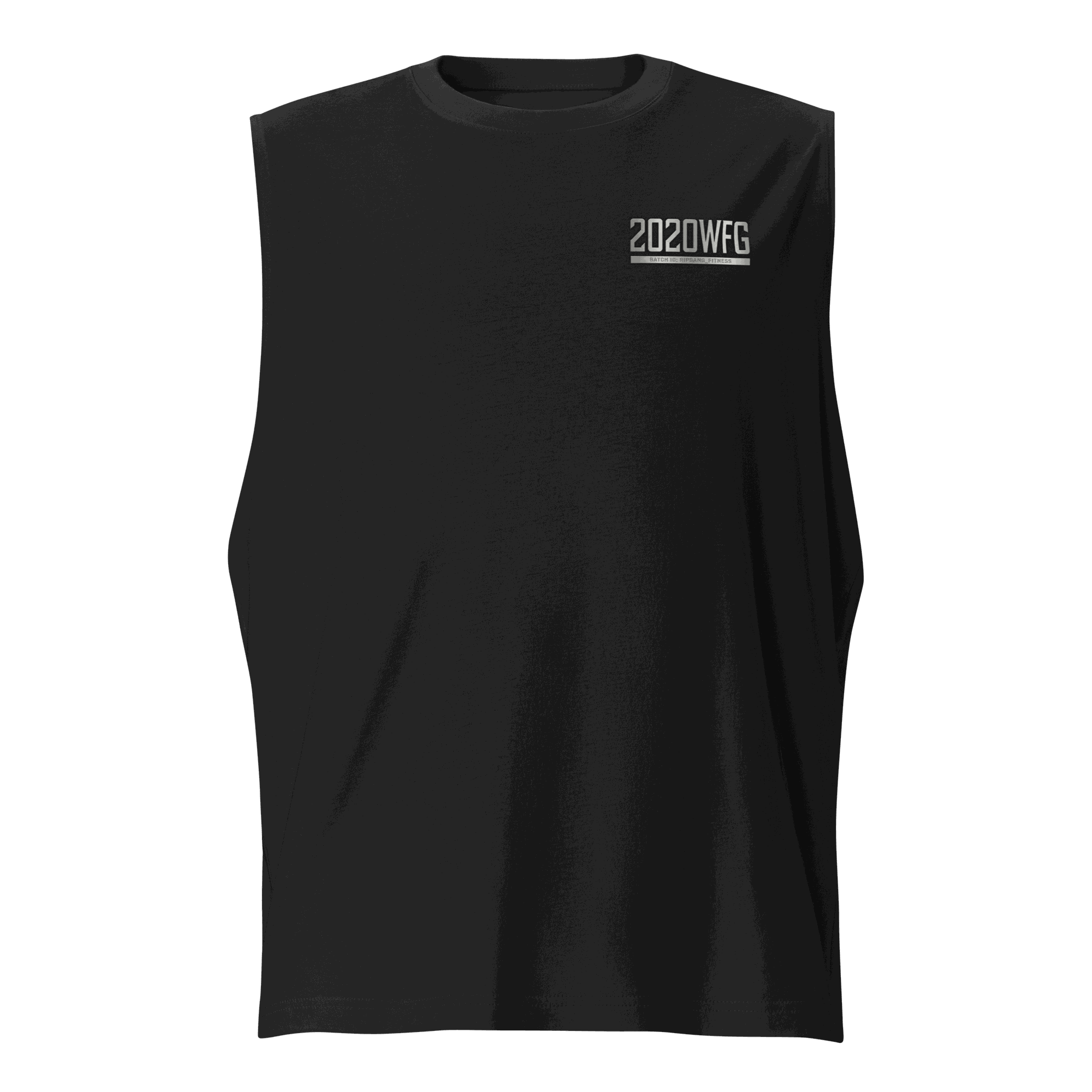 Silver Logo Urban Muscle Shirt – Ultra-Soft Streetwear Tank | RIPGANG × 2020WFG