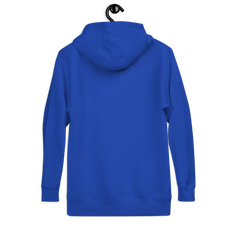 2020WFG unisex hoodie in blue, ideal for sports, featuring a cozy design and a warm hood for chilly evenings.