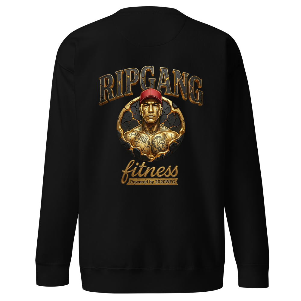 Unisex Gold Logo Premium Sweatshirt | RIPGANG × 2020WFG