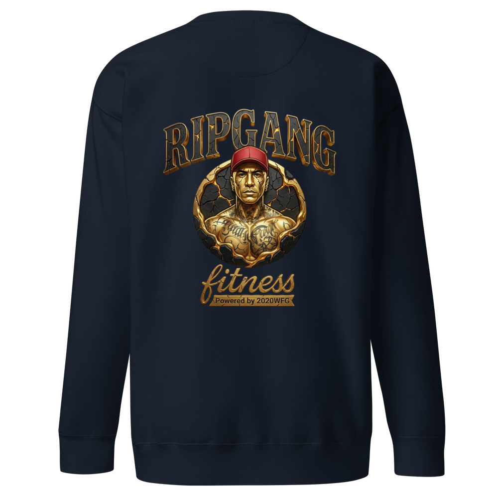 Unisex Gold Logo Premium Sweatshirt | RIPGANG × 2020WFG