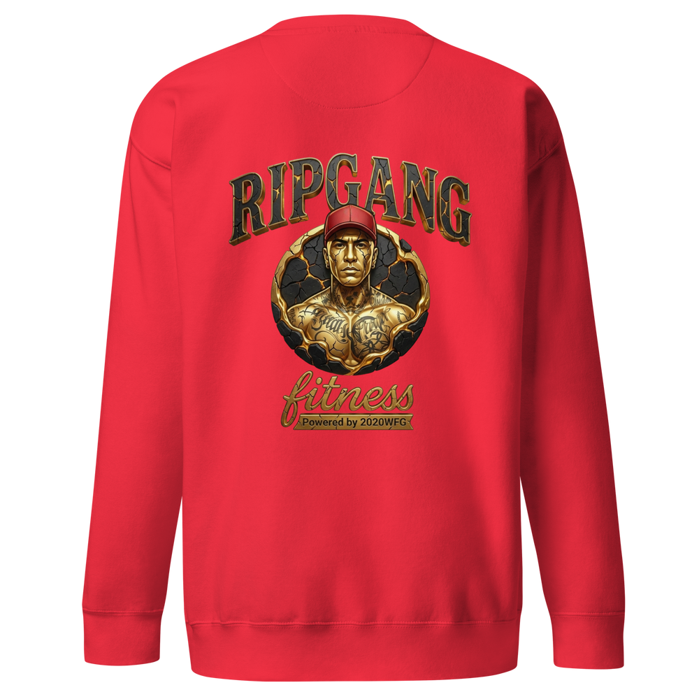 Unisex Gold Logo Premium Sweatshirt | RIPGANG × 2020WFG