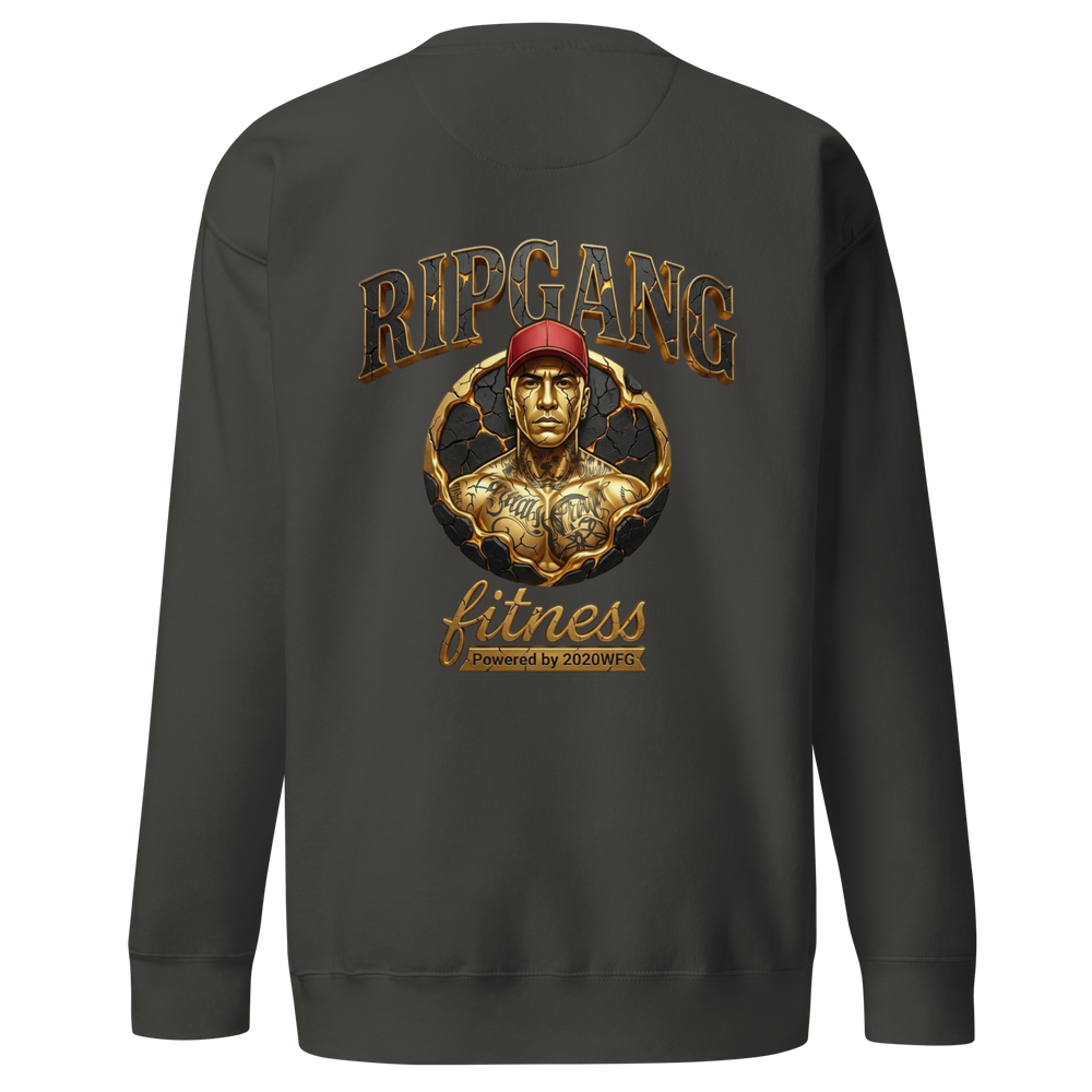 Unisex Gold Logo Premium Sweatshirt | RIPGANG × 2020WFG