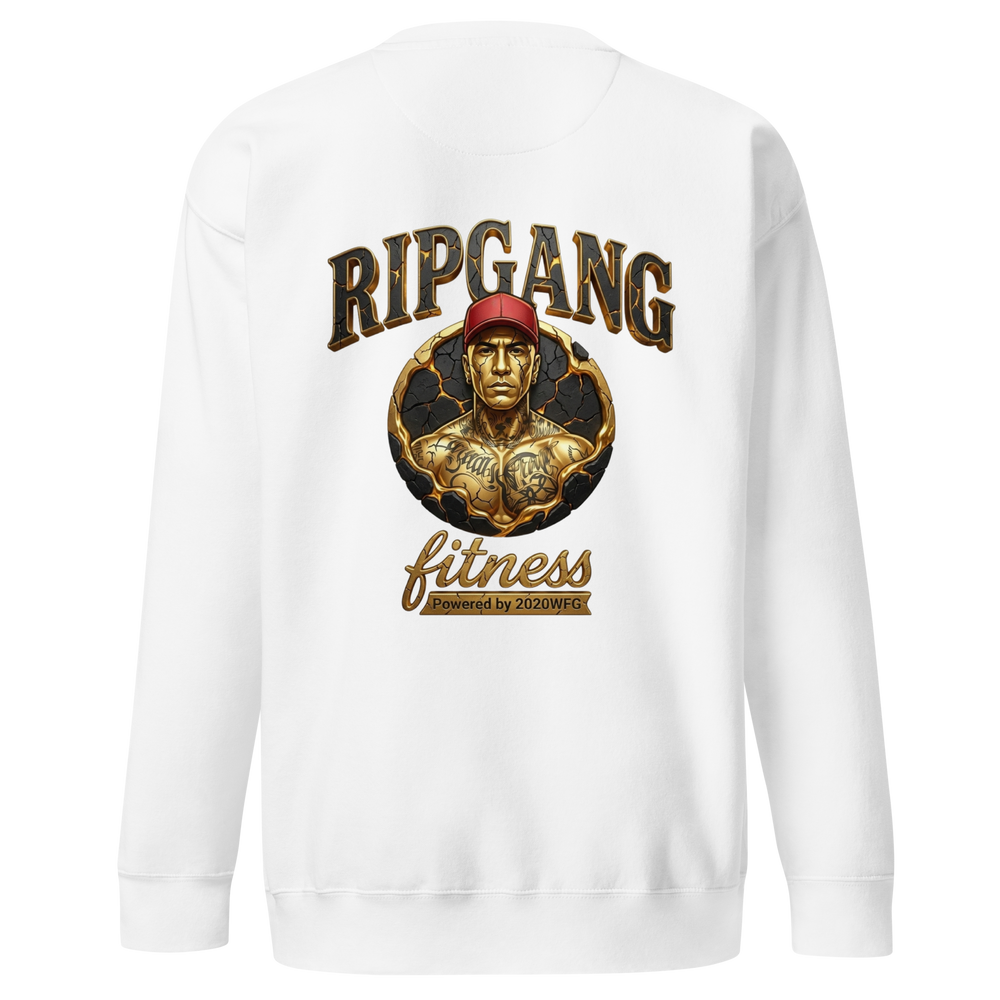 Unisex Gold Logo Premium Sweatshirt | RIPGANG × 2020WFG