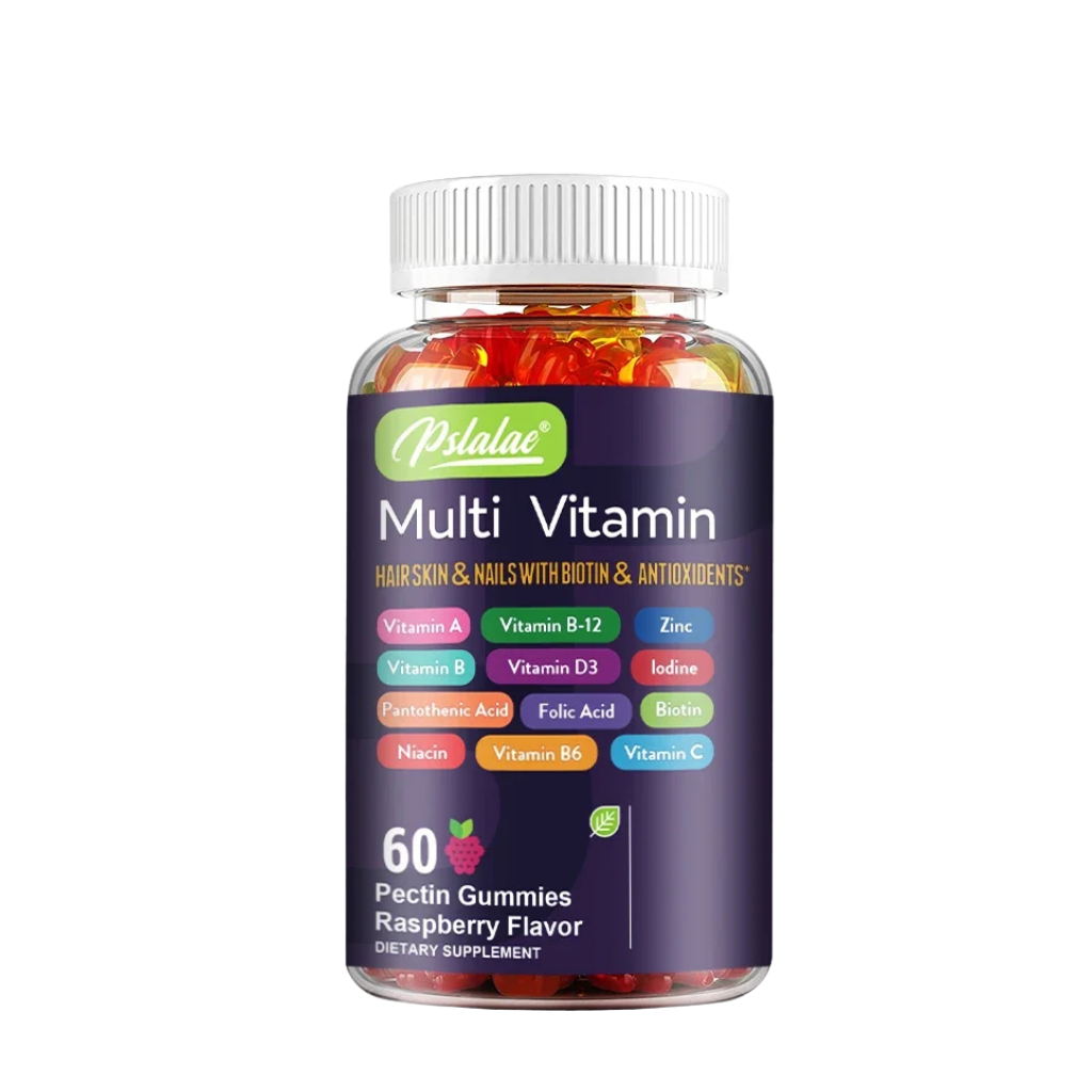 Multivitamin Gummies with Biotin & Antioxidants – Hair, Skin, Nail & Immune Support – 60 Count